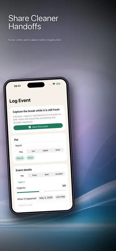 Pet Potty Log screenshot 3 of 3