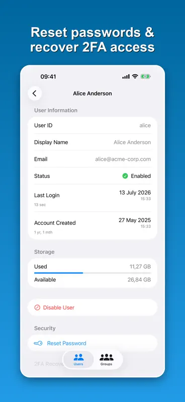 NC User Admin screenshot 2 of 4