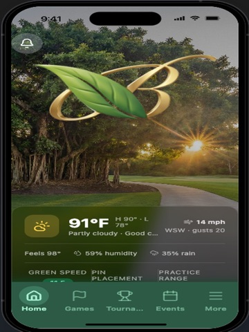 Banyan Creek ClubHub iPad screenshot