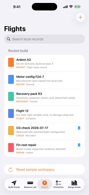 Apogeetrace: Rocket Log screenshot 5