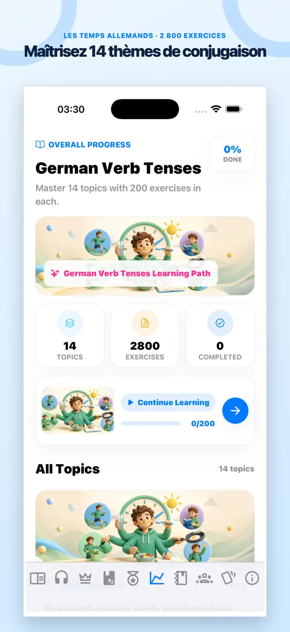 Screenshot #1 pour German Verb Tenses