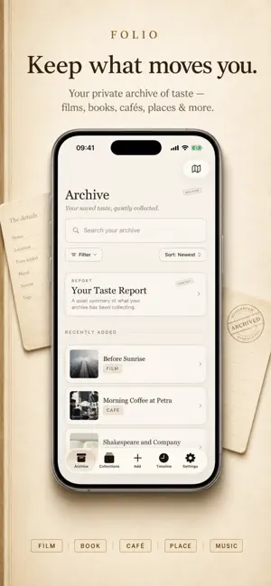 Folio: Taste Archive screenshot 1