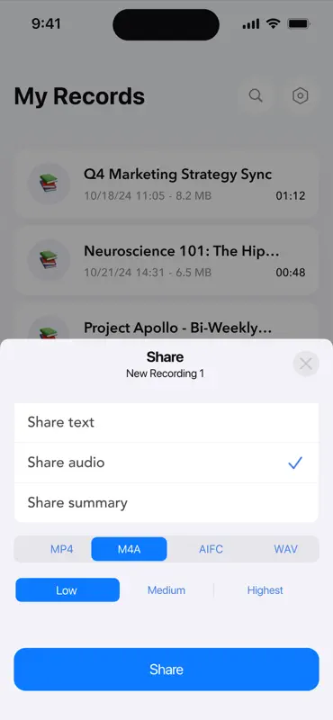 Voice Recorder & Audio Notes screenshot 5 of 6
