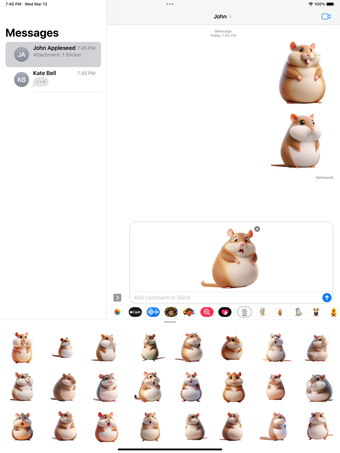 Fat Gerbil Stickers