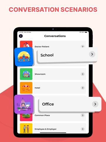 Learn English through Telugu iPad screenshot