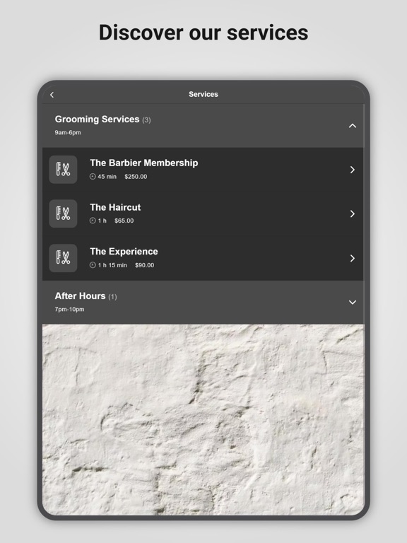 Barbier-Los Angeles iPad screenshot