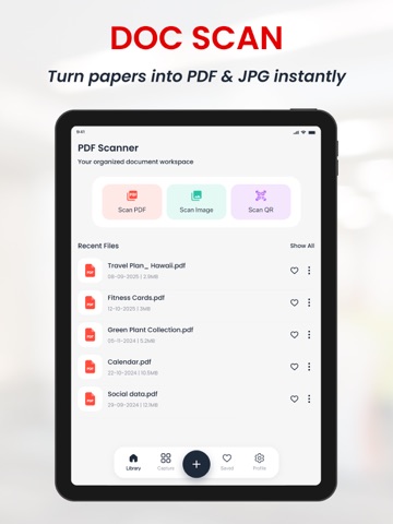 Image to PDF: PDF Maker iPad screenshot
