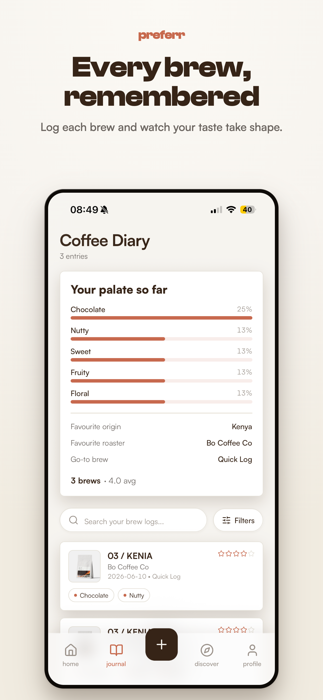 Preferr — Coffee Discovery screenshot 3