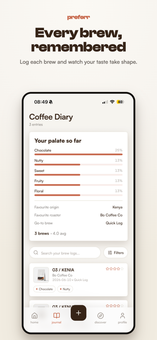 Preferr — Coffee Discovery Screenshot 3 of 5