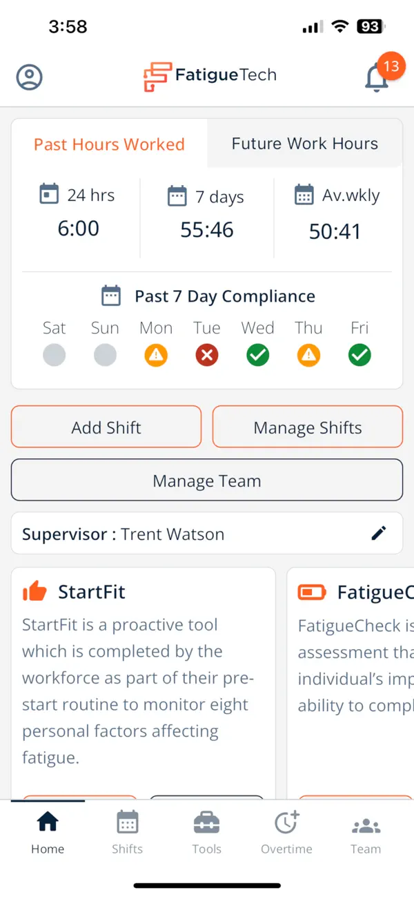 Screenshot #3 pour FatigueTech