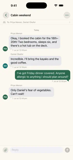 Zirbe — Email as Chat screenshot 2
