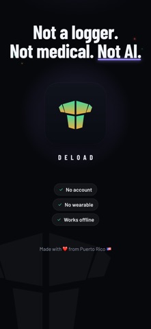 Deload: Muscle Recovery iPhone screenshot