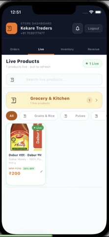 groceri store partner screenshot