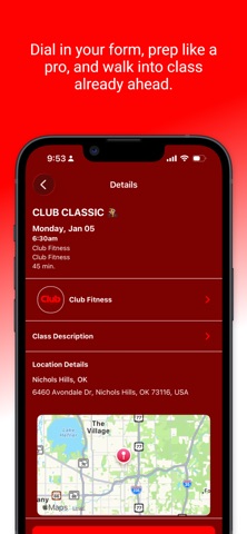 Club Fitness 405 iPhone screenshot