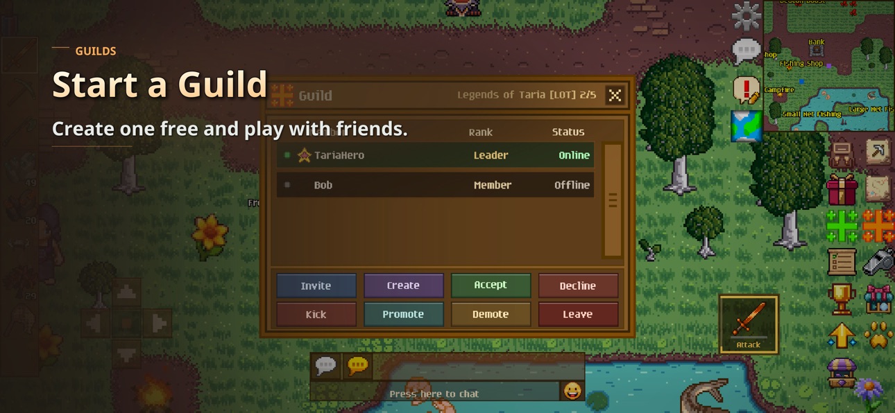 Screenshot 7 of Legends of Taria: 2D MMORPG