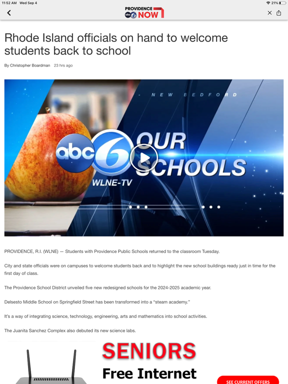 ABC6 Providence News iPad screenshot 4 - News app