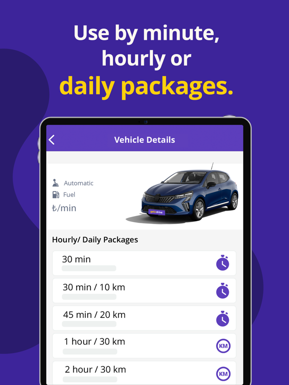 GetirDrive iPad screenshot 4 - Travel app