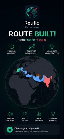 Routle: World Map Quiz Screenshot 1 of 3