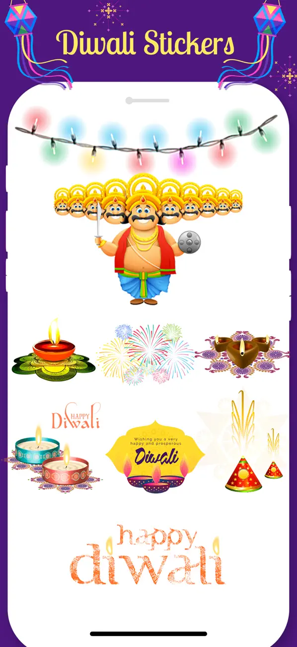 Screenshot #2 pour Diwali Stickers!