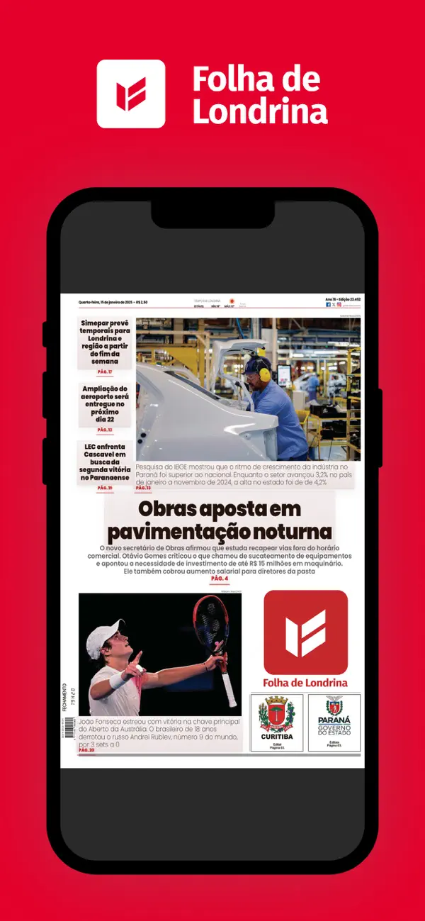 Screenshot #2 pour Folha de Londrina Digital