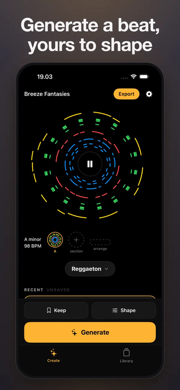 Screenshot #1 pour Songen: Create Music & Beats