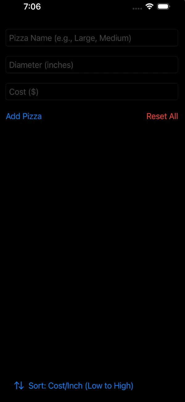 Screenshot #3 pour PizzaPriceCalculator