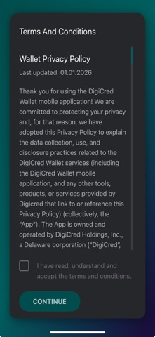 DigiCred Wallet Screenshot 5 of 9