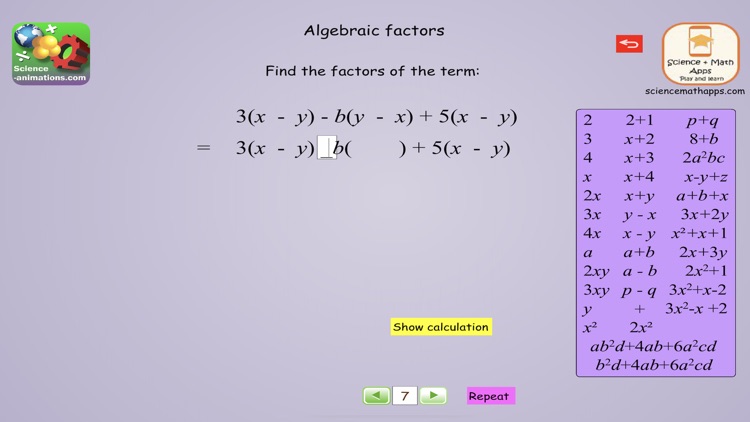 Algebra Equations screenshot-3