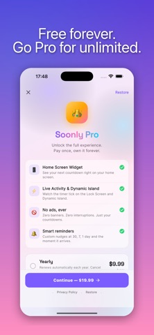 Soonly — Countdown to Big Days Screenshot 9 of 9
