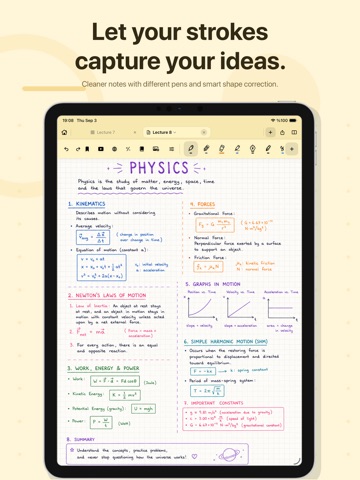 Lemon Notes: Pdf, Docs, Study iPad screenshot