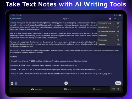 Auri AI Keyboard & Assistant iPad screenshot 7 - Productivity app