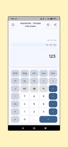 AlphaCalc - Simple Calculator screenshot