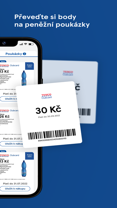 Clubcard Tesco Česko Screenshot