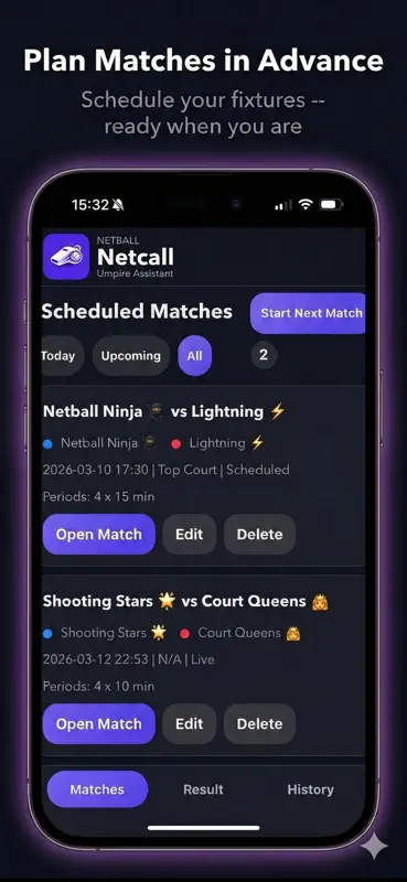 NETCALL - Netball Umpire App screenshot 2 of 6