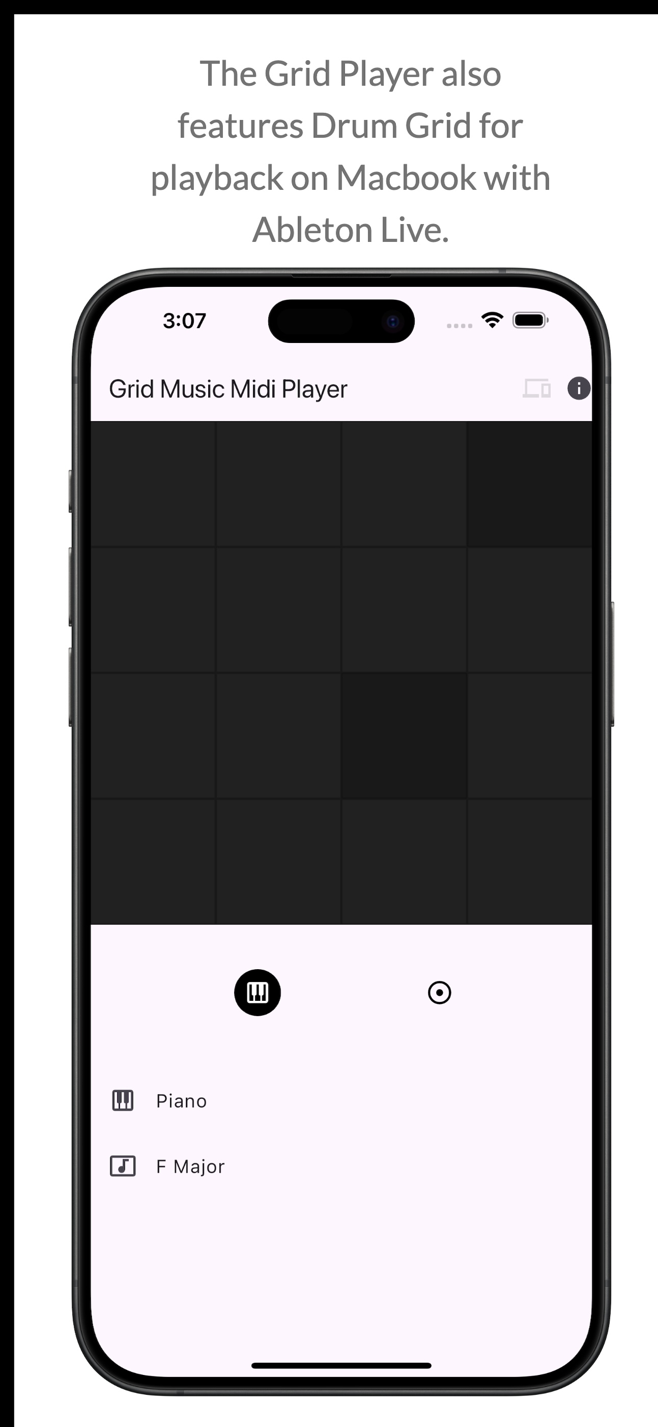 Grid Music Midi Player