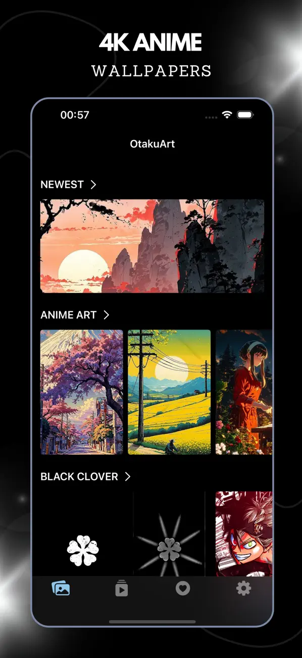 Screenshot #1 pour Anime Wallpapers 4K: OtakuArt