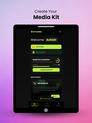 Starrd iPad screenshot