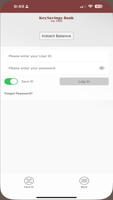 KeySavings Bank Screenshot