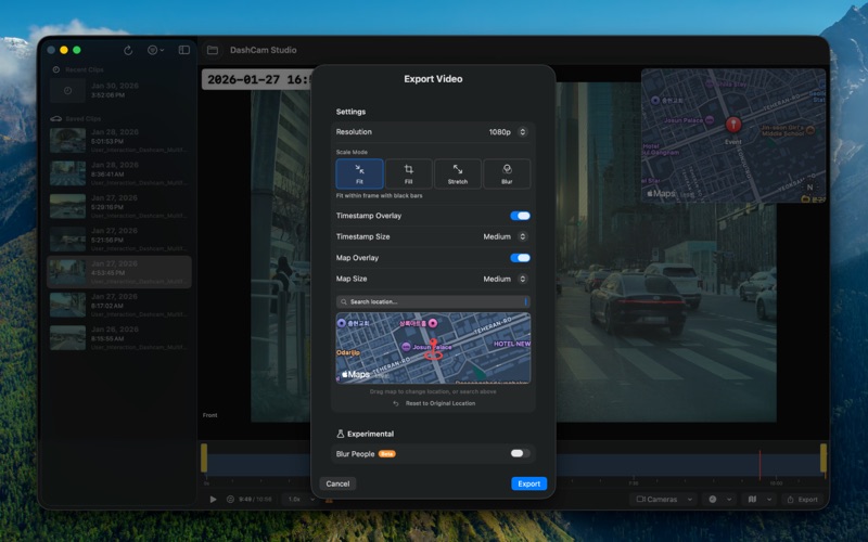 DashCam Studio screenshot