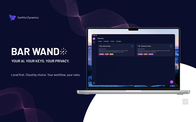 Bar Wand: Hotkey Shortcuts app screenshot