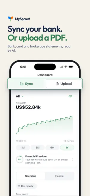 Expense Tracker: MySprout screenshot 1