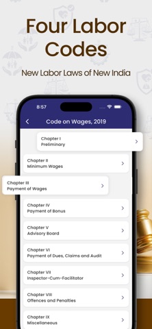 Labour Laws Codes India Hindi screenshot