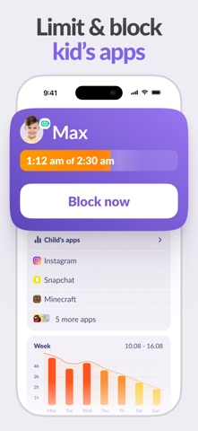 Parental Control Kids360 iPhone screenshot 2