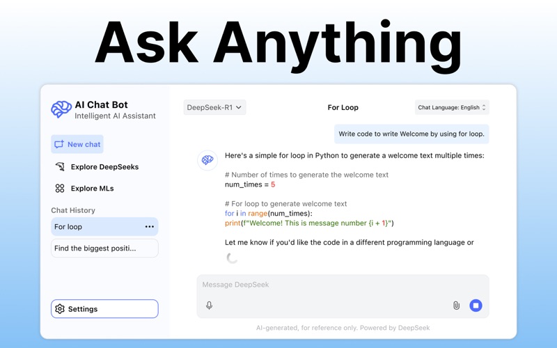AI Chat Bot • Ask AI Assistant Screenshot