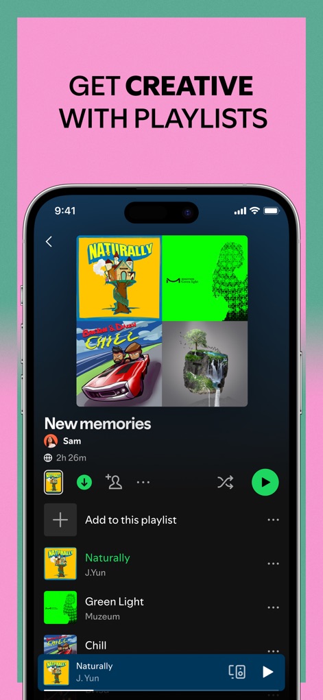 Spotify: Music and Podcasts - Creative Playlist Building
