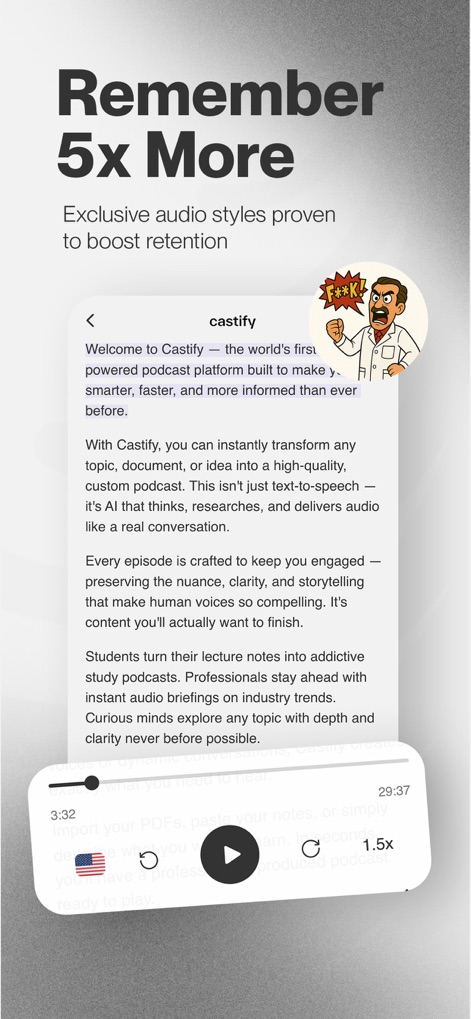 Castify — Generate AI Podcasts - Productivity App | MWM