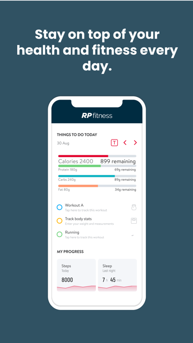 RP Fitness Online Screenshot