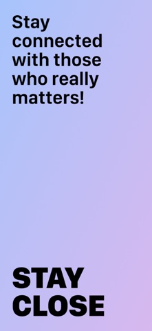 StayClose: Stay in touch iPhone screenshot