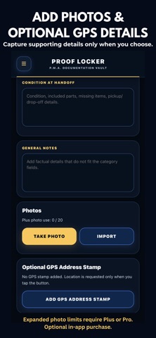 Proof Locker screenshot