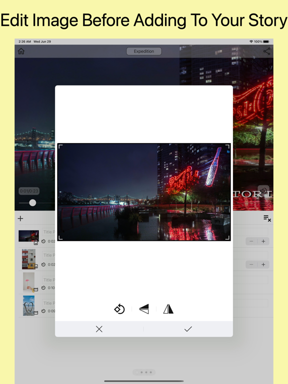 Stori - Photo Video Slideshow iPad screenshot 1 - Photo & Video app